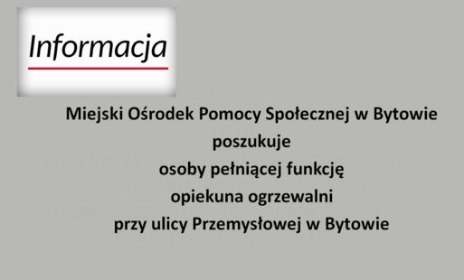 Zdjęcie do Opiekun ogrzewalni